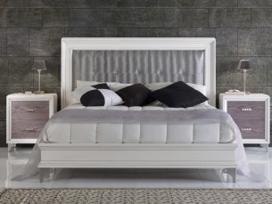 Marostica кровать 160х200 3009 white/silver