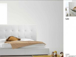 Leo кровать 160x200 white