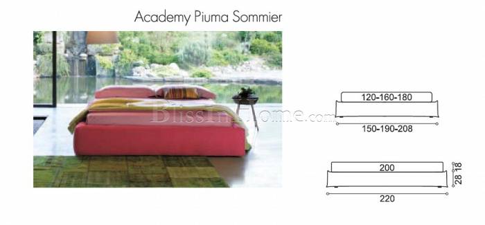 Esprit Libre Кровать Academy Piuma Sommier