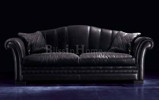 Pushkar диван-кровать 3 местный большой черный