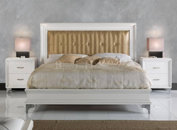 Marostica кровать 200х200 3009 white/gold