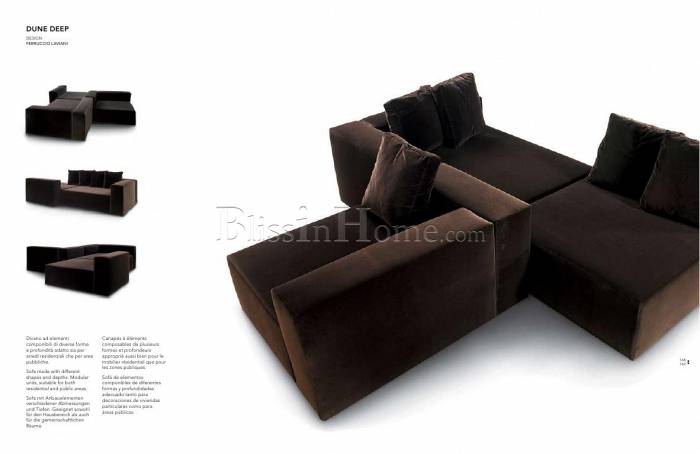 Home furniture (Nero) Диван Dune deep R152KD+R150KD
