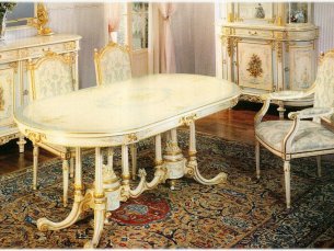 Стол обеденный овальный Luigi XVI 1080 FRATELLI ORIGGI 1084